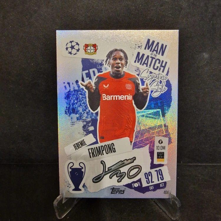 2024-25 Topps Match Attax Jeremie 404 Frimpong Bayer Leverkusen /M18