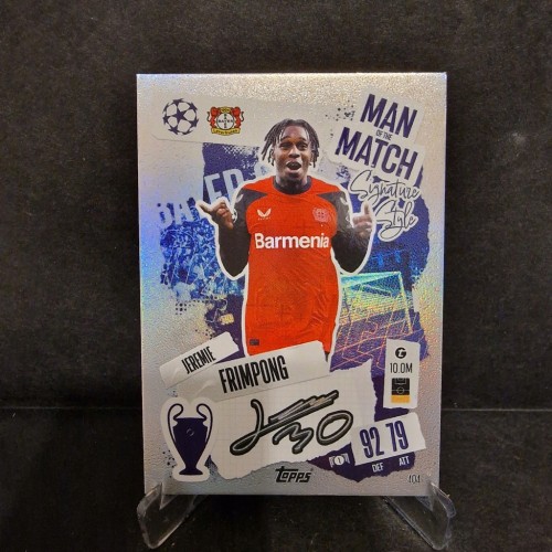 2024-25 Topps Match Attax Jeremie Frimpong Leverkusen Leverkusen /M30