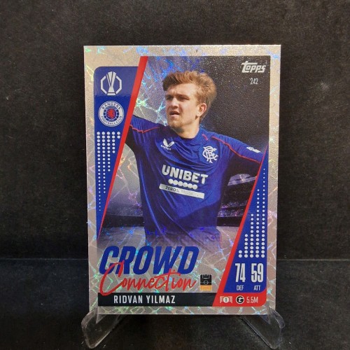 2024-25 Topps Match Attax Extra Yilmaz Rangers 242 Crowd Connection /N15