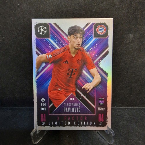 2024-25 Topps Match Attax Extra Pavlovic Bayern Limited Edition /N16