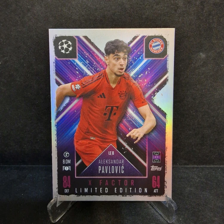 2024-25 Topps Match Attax Extra Pavlovic Bayern Limited Edition /N16