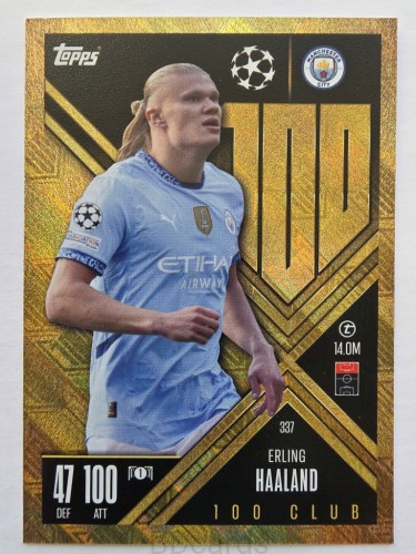 2024-25 Topps Match Attax Extra Haaland Manchester City Club 100 /N17