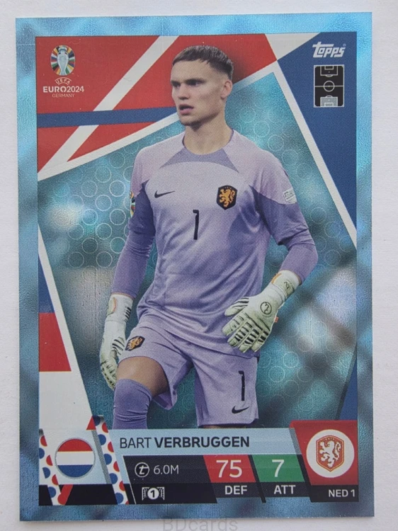 2024 Topps Euro Bart Verbruggen Holandia Crystal /NU21