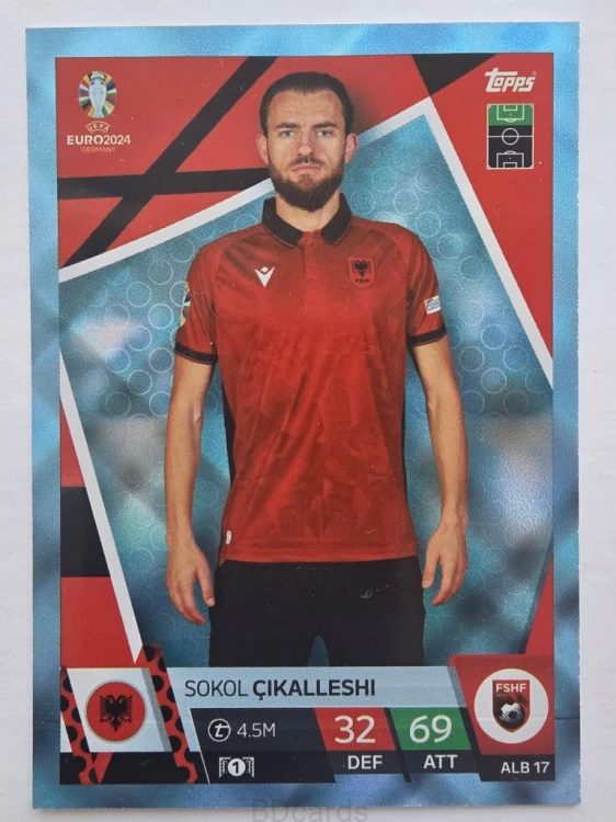 2024 Topps Euro Sokol Cikalleshi Albania Crystal /NU22