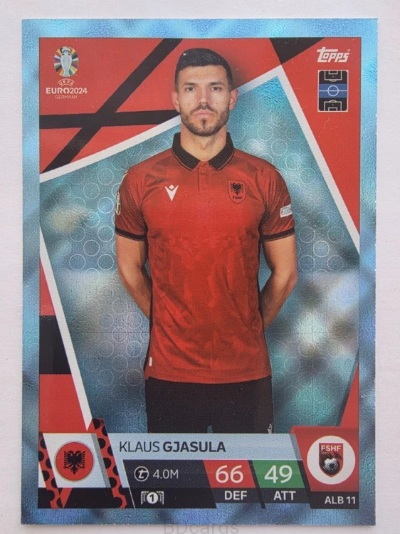 2024 Topps Euro Klaus Gjasula Albania Crystal /NU23
