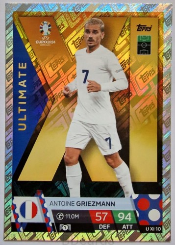 TE4 Griezmann Francja Ultimate U XI 10 Topps Euro 2024