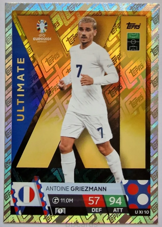 TE4 Griezmann Francja Ultimate U XI 10 Topps Euro 2024
