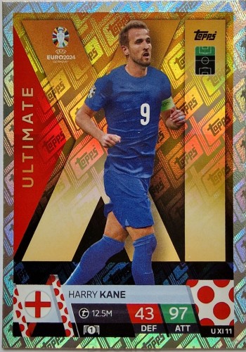 TE4 Kane Anglia Ultimate U XI 11 Purple Topps Euro 2024