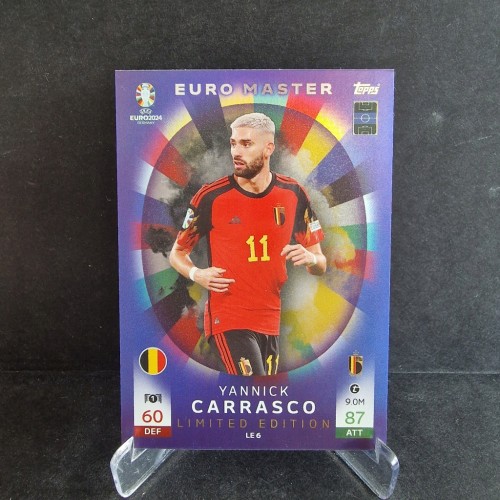 2024 TOPPS Euro Yannick Carassco Belgia Limited Edition /GZ24