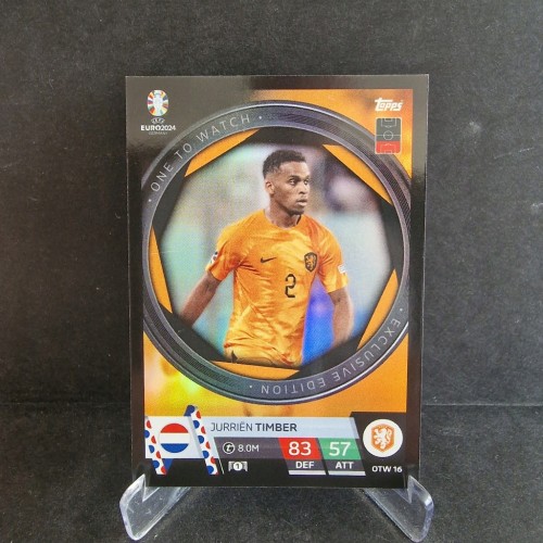 2024 TOPPS Euro Jurrien Timber Holandia One to Watch /GZ27