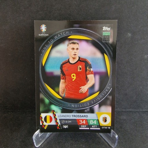 2024 TOPPS Euro Leandro Trossard Belgia One to Watch /GZ27