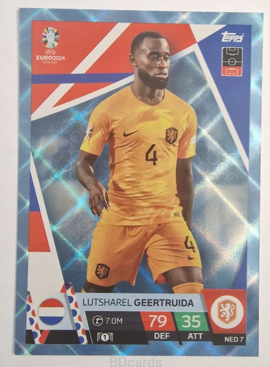 2024 Topps Euro Martin Lutsharel Geertruida Holandia Crystal /Y13