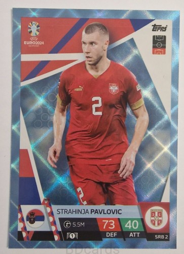 2024 Topps Euro Martin Strahinja Pavlovic Serbia Crystal /Y13