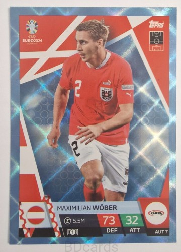 2024 Topps Euro Martin Maximilian Wober Austria Crystal /Y14