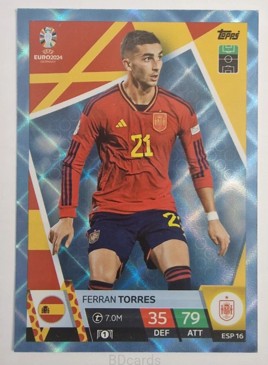 2024 Topps Euro Ferran Torres Hiszpania Crystal /Y14