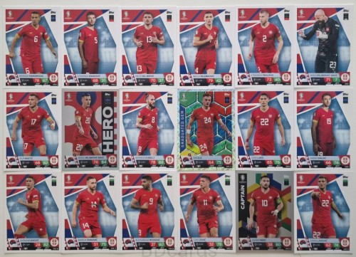 2024 Topps Euro Zestaw 18 Kart Serbia Tadić Ilić Savić /ZY