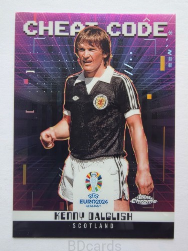 2024 Topps Chrome Euro Cheat Code Kenny Dalglish Szkocja /B