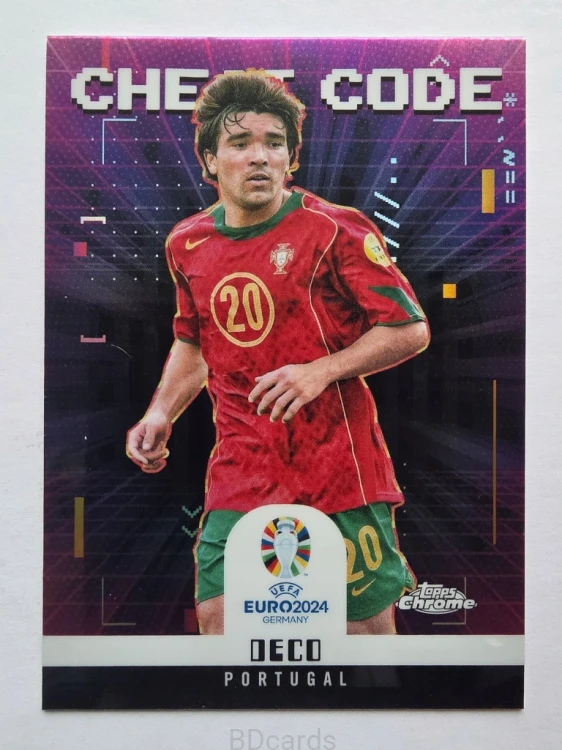 2024 Topps Chrome Euro Cheat Code Deco Portugalia /B