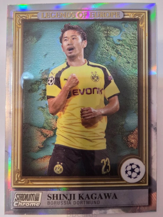 2022-23 Topps Stadium Chrome Shinji Kagawa Borussia Dortmund Legends /A