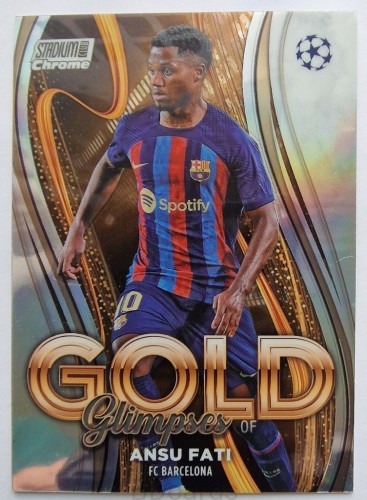 2022-23 Topps Stadium Chrome Ansu Fati Fc Barcelona Gold /RU16