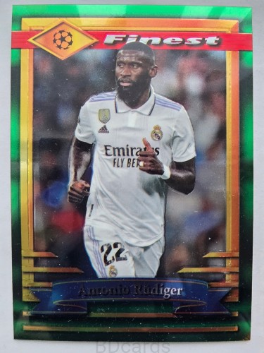 2022-23 Topps Finest Flashback Antonio Rudiger Real Madryt /FR19
