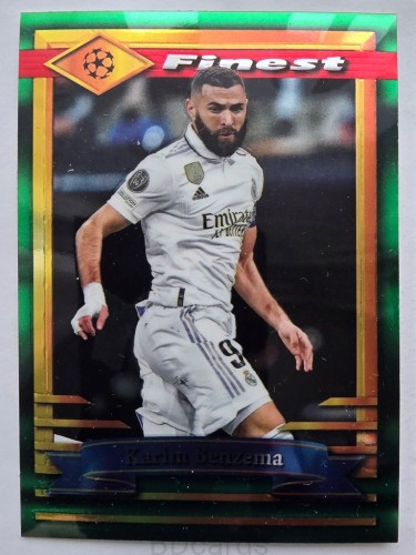 2022-23 Topps Finest Flashback Karim Benzema Real Madryt /FR19