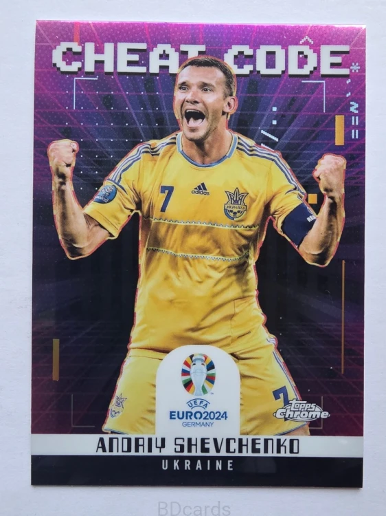 2024 Topps Chrome Euro Cheat Code Adriy Shevchenko Ukraina /B