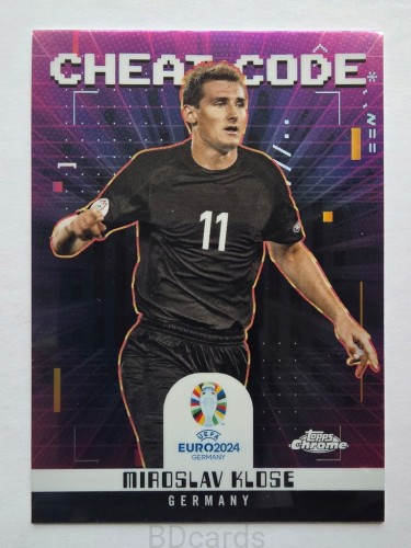 2024 Topps Chrome Euro Cheat Code Miroslav Klose Germany /B