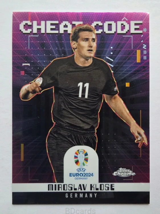 2024 Topps Chrome Euro Cheat Code Miroslav Klose Germany /B
