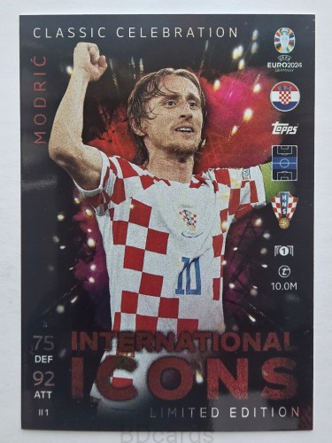 2024 Topps Euro Luka Modrić Chorwacja Limited Edition /F