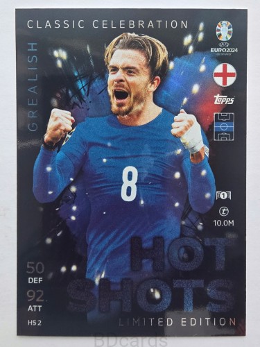 2024 Topps Euro Jack Grealish Anglia Limited Edition /F