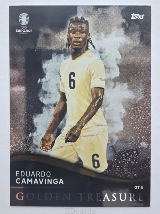 2024 Topps Euro Eduardo Camavinga Francja Golden Treasure /F