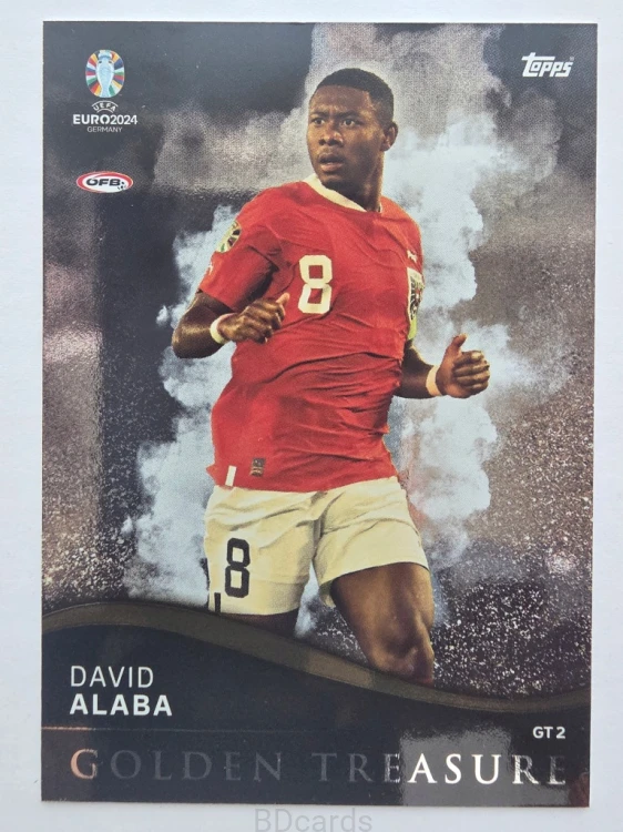 2024 Topps Euro David Alaba Austria Golden Treasure /F
