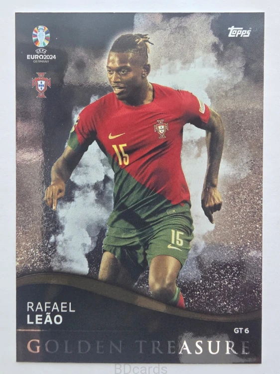 2024 Topps Euro Rafael Leao Portugalia Golden Treasure /F