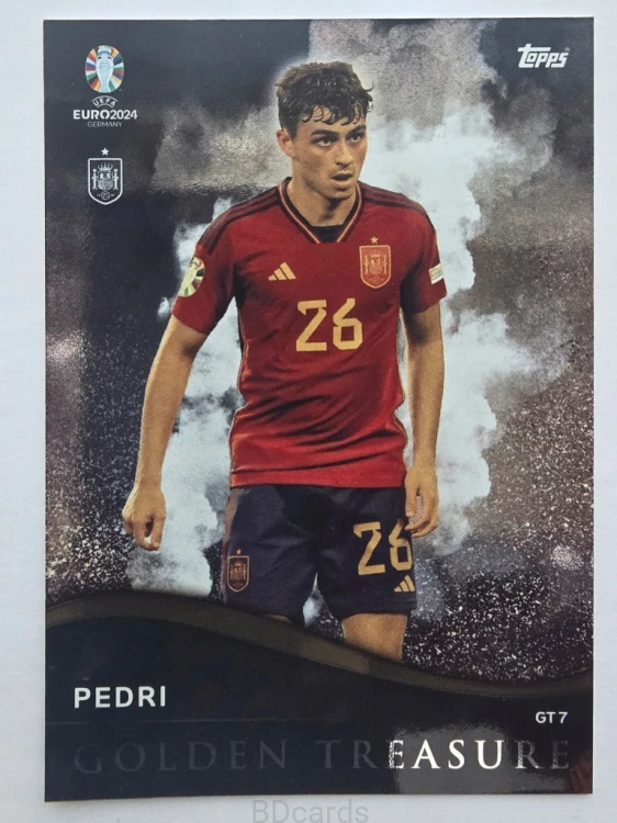 2024 Topps Euro Pedri Hiszpania Golden Treasure /F