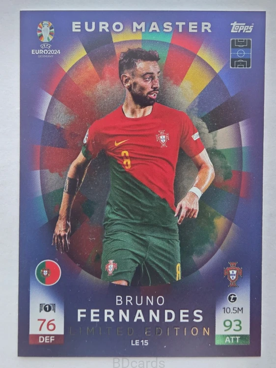 2024 Topps Euro Bruno Fernandes Portugalia Limited Edition /F