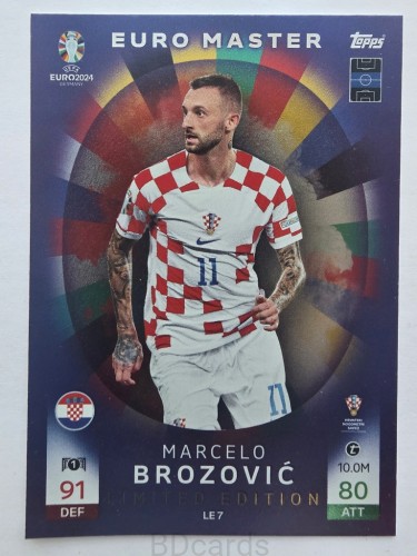 2024 Topps Euro Marcelo Brozović Chorwacja Limited Edition /F