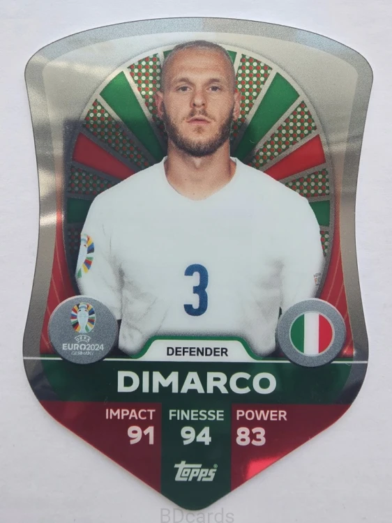 2024 Topps Euro Dimarco Włochy Pro Elite Chrome /F