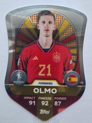 2024 Topps Euro Dani Olmo Hiszpania Pro Elite Chrome /F