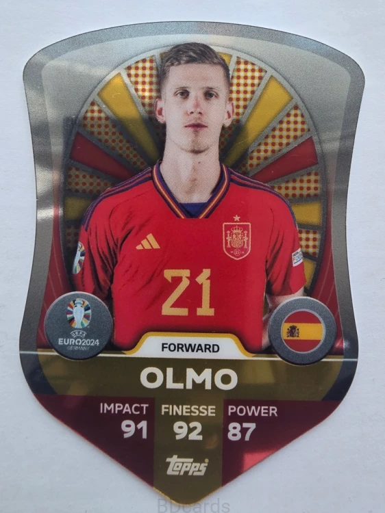 2024 Topps Euro Dani Olmo Hiszpania Pro Elite Chrome /F