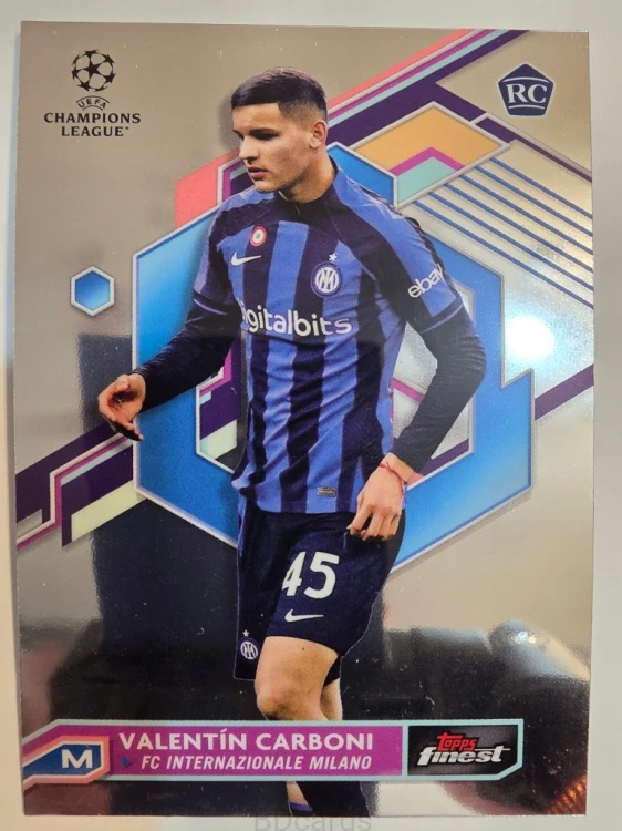 2022-23 Topps Finest Valentin Carboni Inter /A