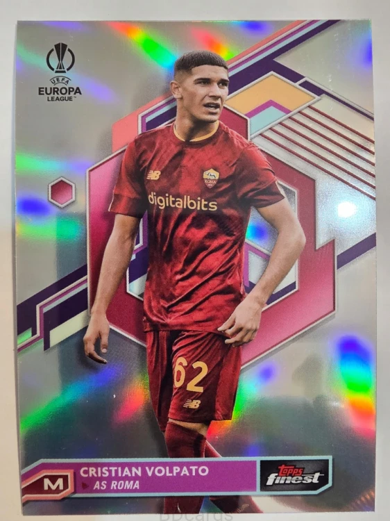 2022-23 Topps Finest Cristian Volpato AS Roma /A