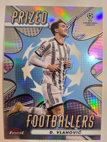 2022-23 Topps Finest Dusan Vlahovic Juventus Footballers /A