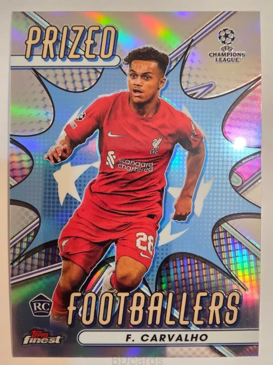 2022-23 Topps Finest Fabio Carvalho Liverpool Footballers /A