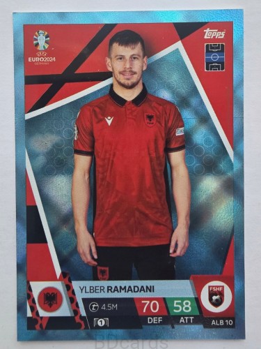 2024 Topps Euro Ylber Ramadani Albania Crystal /F