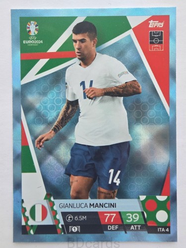 2024 Topps Euro Joao Olimpiu Gianluca Mancini Włochy Crystal /F
