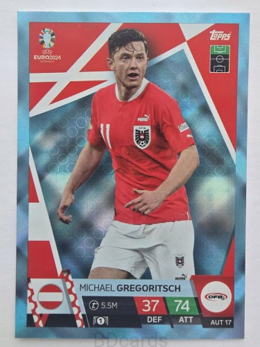 2024 Topps Euro Joao Michael Gegoritsch Austria Crystal /F