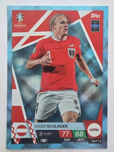 2024 Topps Euro Xavier Schlager Austria Crystal /F