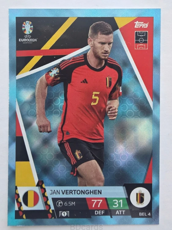 2024 Topps Euro Jan Vertonghen Belgia Crystal /F