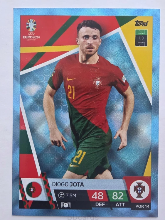 2024 Topps Euro Diogo Jota Portugalia Crystal /NU19